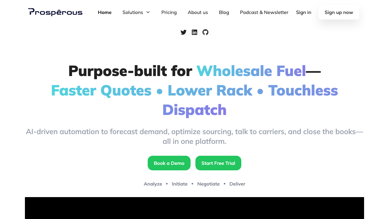 Prosperous AI | AI-Driven Automation for Wholesale Fuel Operations
