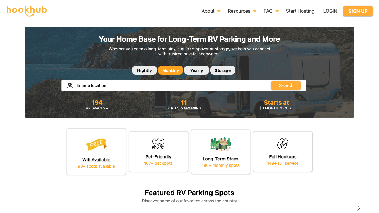 Hookhub | RV Parking