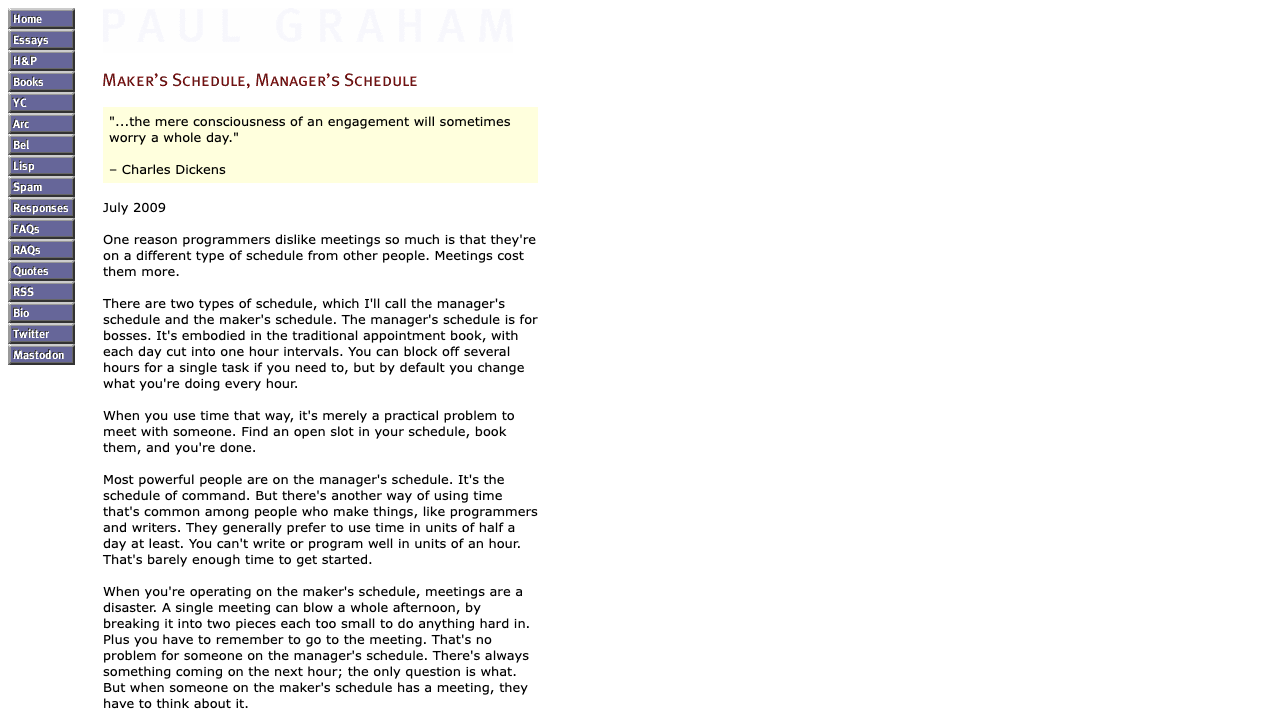 Maker's Schedule, Manager's Schedule