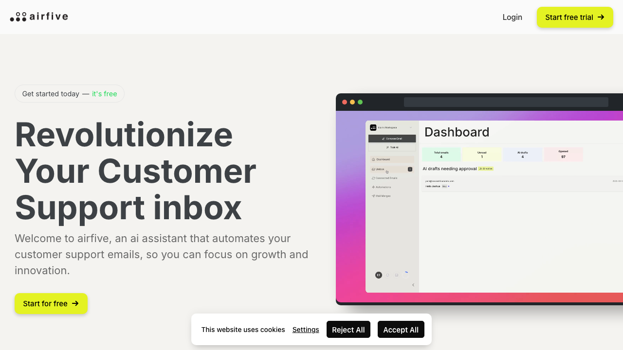 a simple ai assistant for your support inbox